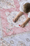 Lola Ruby Pink Rug | Washable Rugs Belrose | Rugs N Timber