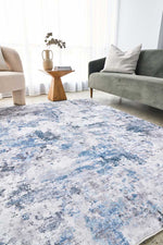 Lola Storm Blue Rug | Washable Rugs Belrose | Rugs N Timber