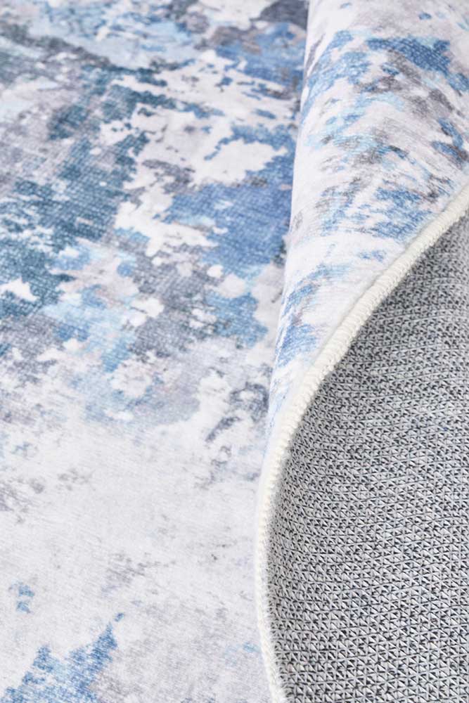 Lola Storm Blue Rug | Washable Rugs Belrose | Rugs N Timber