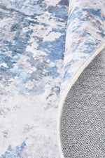 Lola Storm Blue Rug | Washable Rugs Belrose | Rugs N Timber