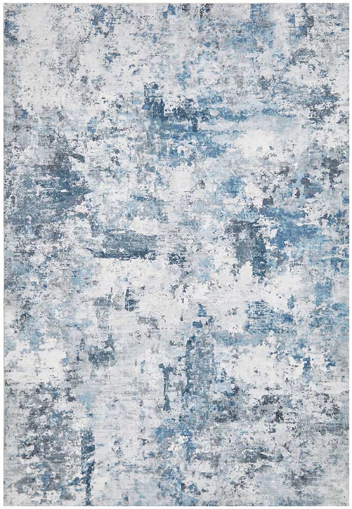 Lola Storm Blue Rug | Washable Rugs Belrose | Rugs N Timber