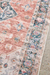 Lola Orient Rust Rug | Washable Rugs Belrose | Rugs N Timber