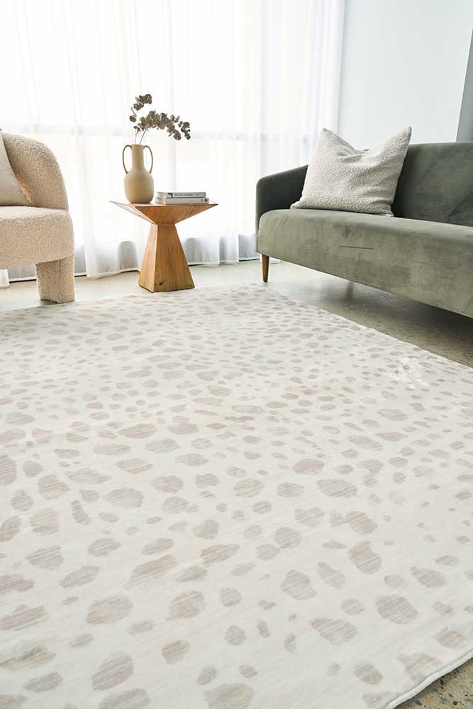 Lola Leopard Beige Rug | Washable Rugs Belrose | Rugs N Timber