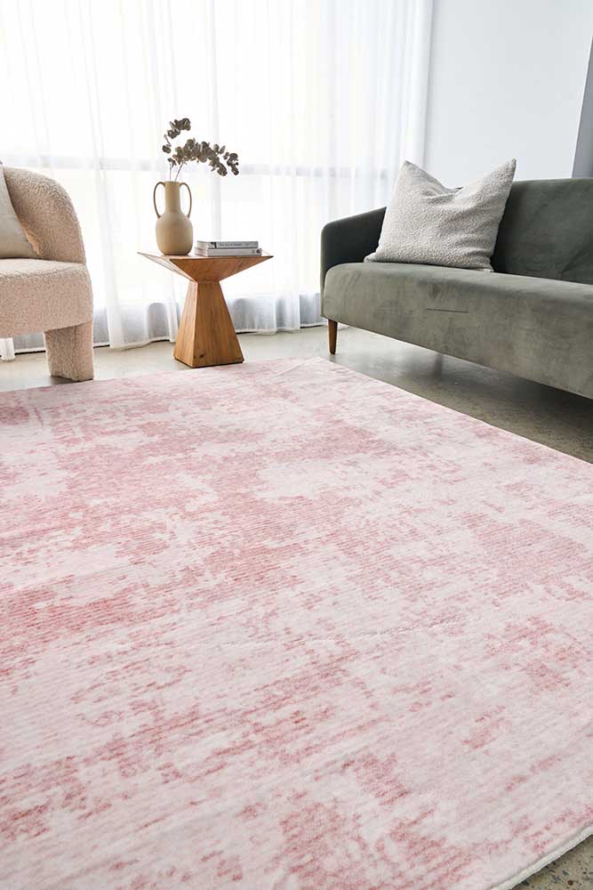 Lola Candy Floss Pink Rug | Washable Rugs Belrose | Rugs N Timber