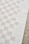 Lola Checkerboard Beige Rug | Washable Rugs Belrose | Rugs N Timber