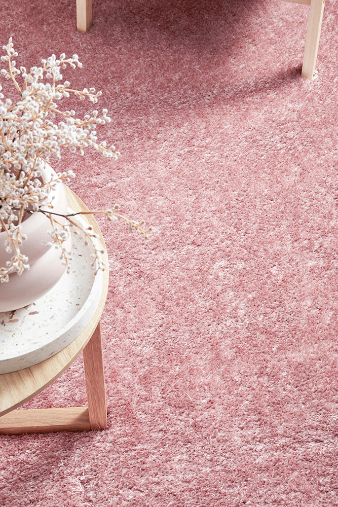 Fiona Blush Pink Rug | Shaggy Rugs Belrose | Rugs N Timber