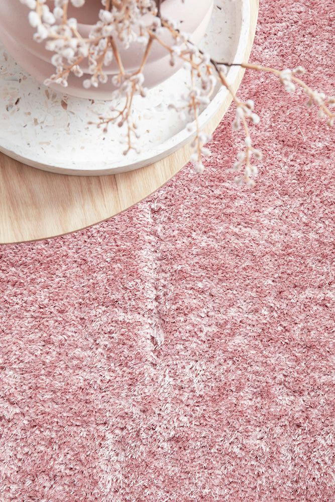 Fiona Blush Pink Rug | Shaggy Rugs Belrose | Rugs N Timber