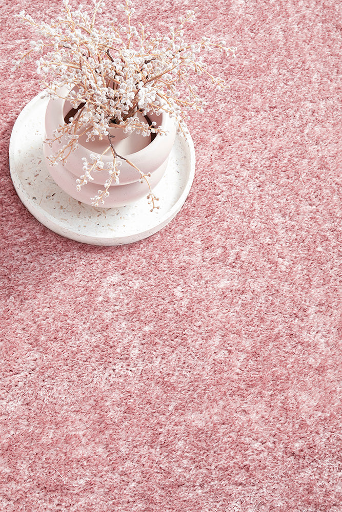 Fiona Blush Pink Rug | Shaggy Rugs Belrose | Rugs N Timber