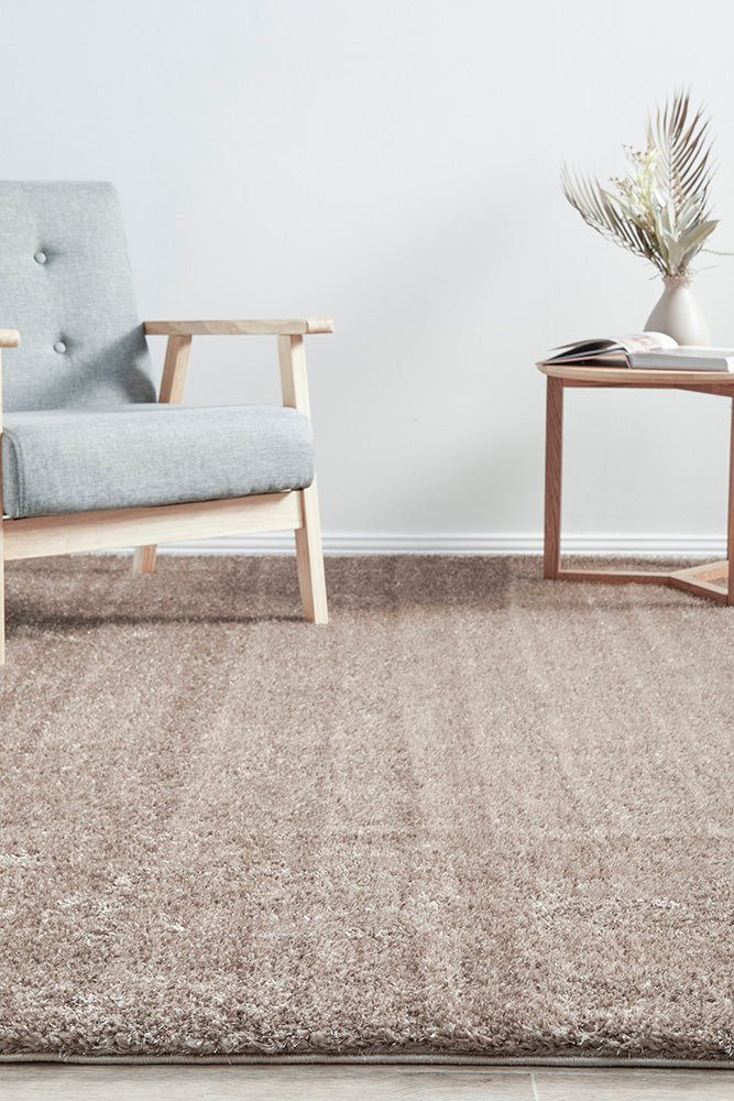 Fiona Mink Beige Rug | Shaggy Rugs Belrose | Rugs N Timber