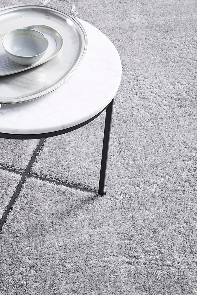 Fiona Silver Rug | Shaggy Rugs Belrose | Rugs N Timber