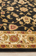 Julianna Black Floral Runner | Traditional Hall Runners Belrose | Rugs N Timber