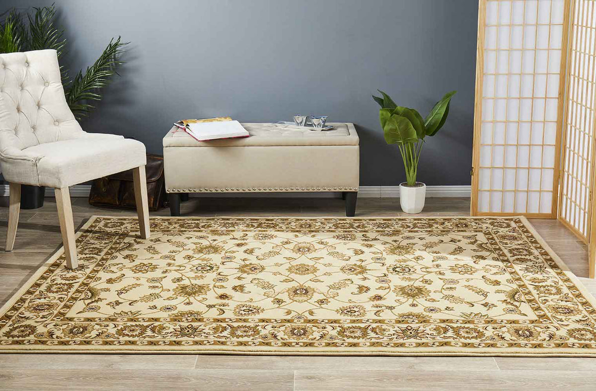 Julianna Cream Floral Rug | Traditional Rugs Belrose | Rugs N Timber