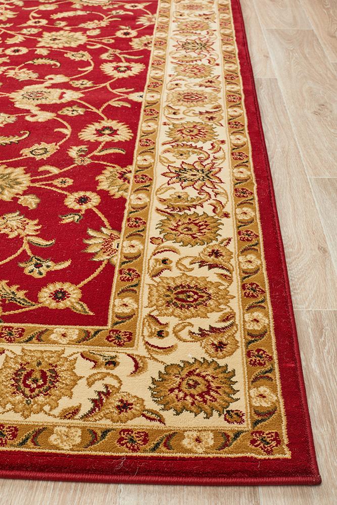 Julianna Red Floral Runner | Traditional Hall Runners Belrose | Rugs N Timber