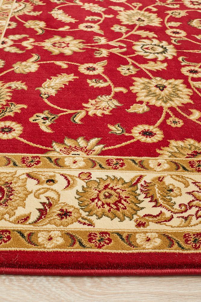 Julianna Red Floral Runner | Traditional Hall Runners Belrose | Rugs N Timber