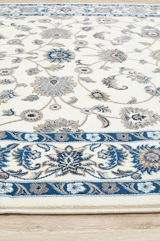 Julianna White Floral Rug | Traditional Rugs Belrose | Rugs N Timber