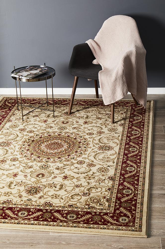 Julianna Cream Medallion Rug | Traditional Rugs Belrose | Rugs N Timber