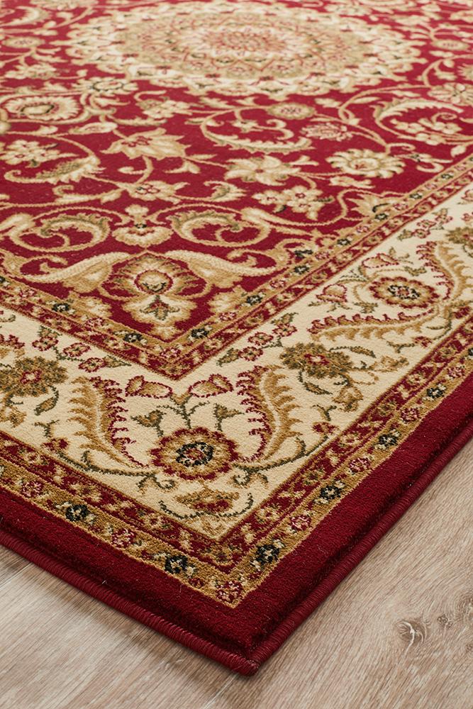 Julianna Red Medallion Rug | Traditional Rugs Belrose | Rugs N Timber