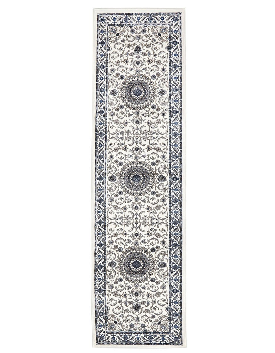 Julianna White Medallion Runner | Traditional Hall Runners Belrose | Rugs N Timber