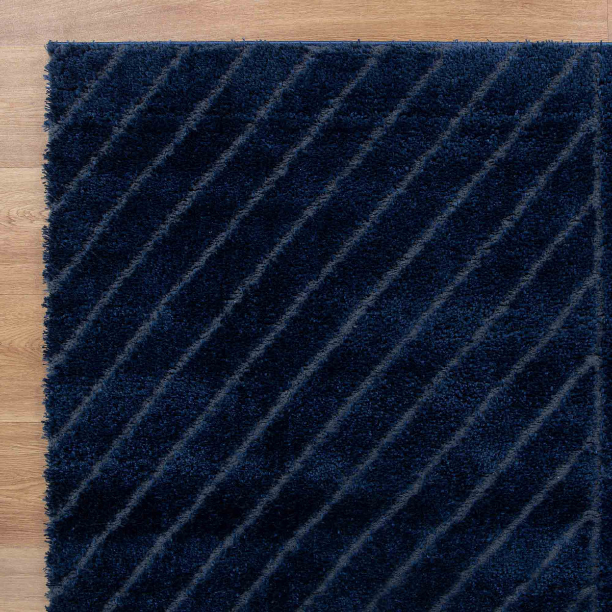 Atlanta Navy Angular Rug | Shaggy Rugs Belrose Sydney