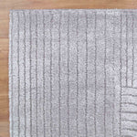 Atlanta Silver Contour Rug | Shaggy Rugs Belrose Sydney