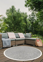 Randwick Black Round Rug | Outdoor Rugs Belrose | Rugs 'N' Timber