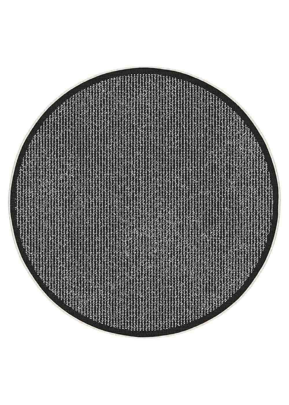 Randwick Black Round Rug | Outdoor Rugs Belrose | Rugs 'N' Timber