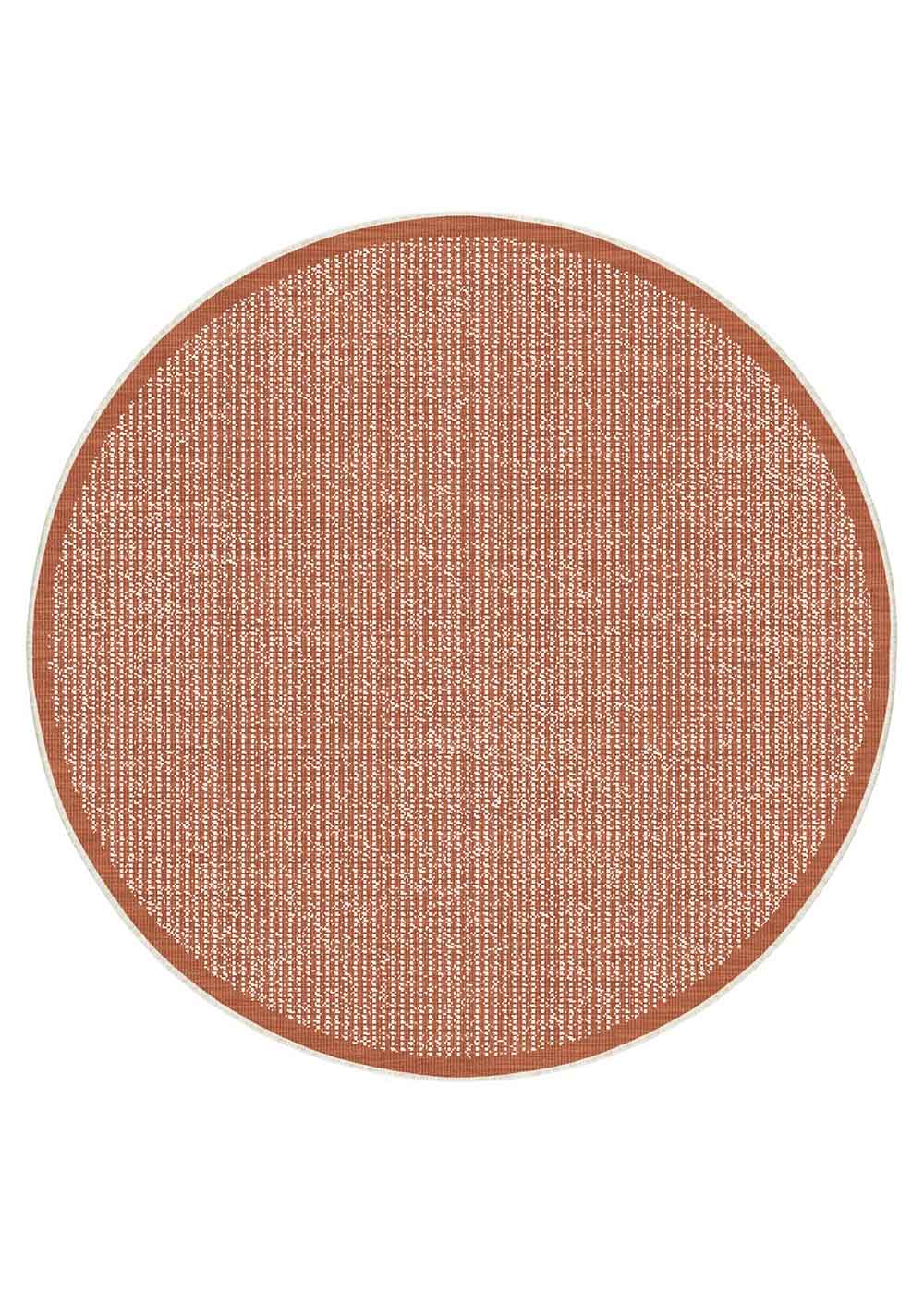 Randwick Rust Round Rug | Outdoor Rugs Belrose | Rugs 'N' Timber