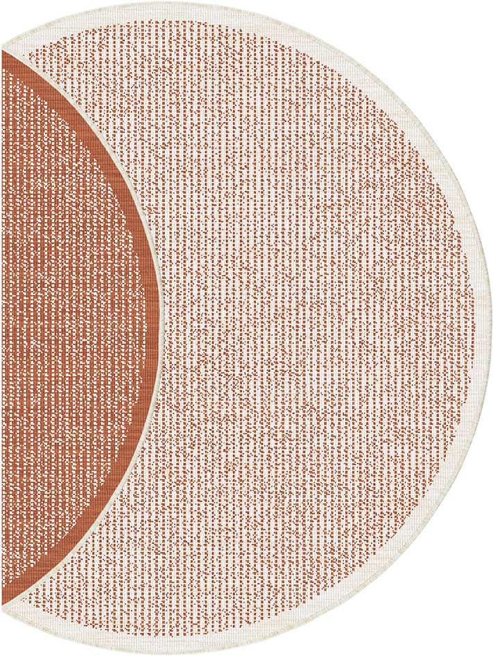 Randwick Rust Round Rug | Outdoor Rugs Belrose | Rugs 'N' Timber