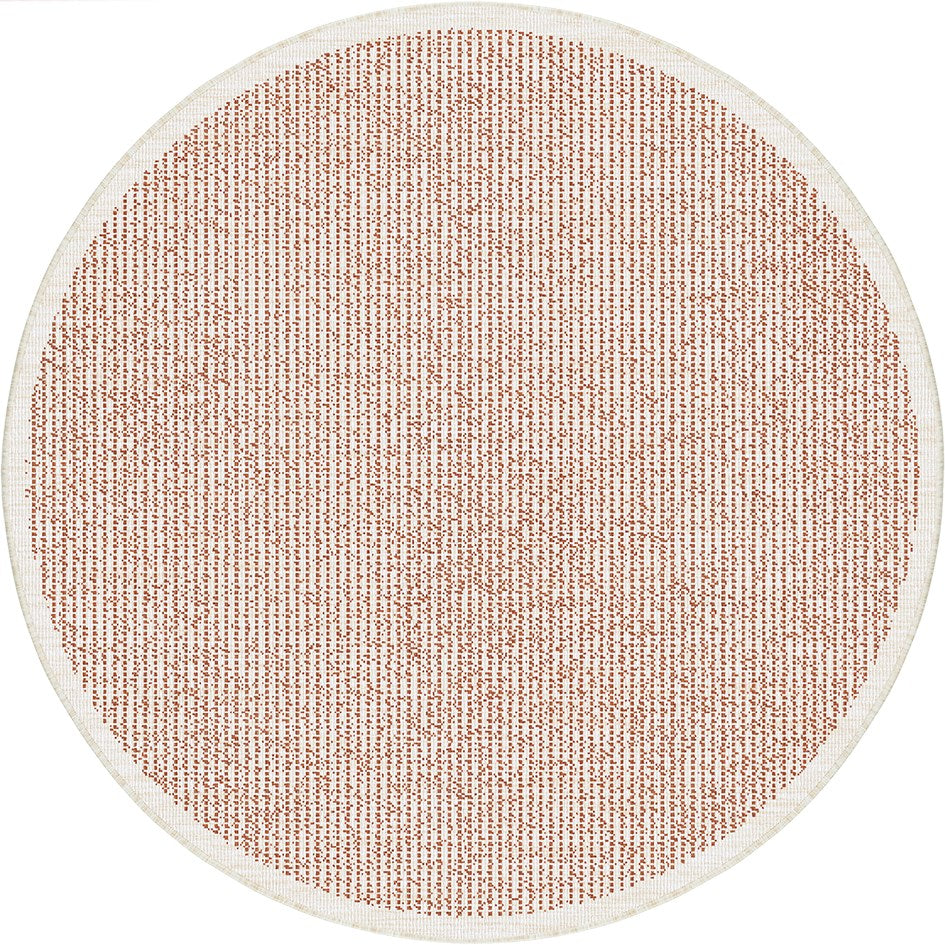 Randwick Rust Round Rug | Outdoor Rugs Belrose | Rugs 'N' Timber