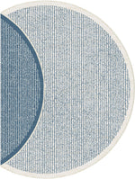 Randwick Blue Round Rug | Outdoor Rugs Belrose | Rugs 'N' Timber