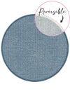 Randwick Blue Round Rug | Outdoor Rugs Belrose | Rugs 'N' Timber