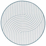 Randwick Blue Round Rug | Outdoor Rugs Belrose | Rugs 'N' Timber