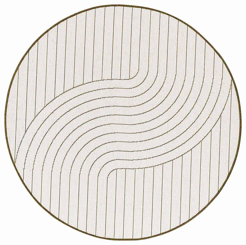 Randwick Beige Round Rug | Outdoor Rugs Belrose | Rugs 'N' Timber