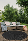 Randwick Black Round Rug | Outdoor Rugs Belrose | Rugs 'N' Timber