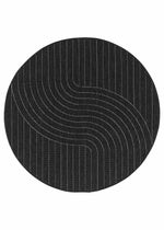 Randwick Black Round Rug | Outdoor Rugs Belrose | Rugs 'N' Timber