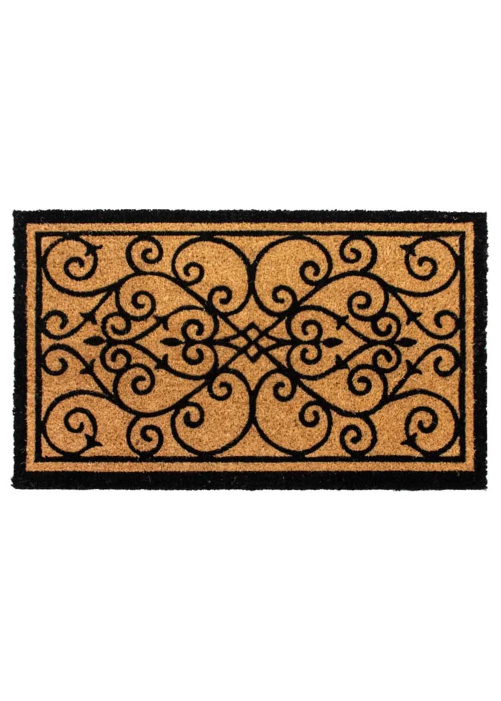 Scroll Door Mat | PVC Coir Doormats Belrose | Rugs N Timber