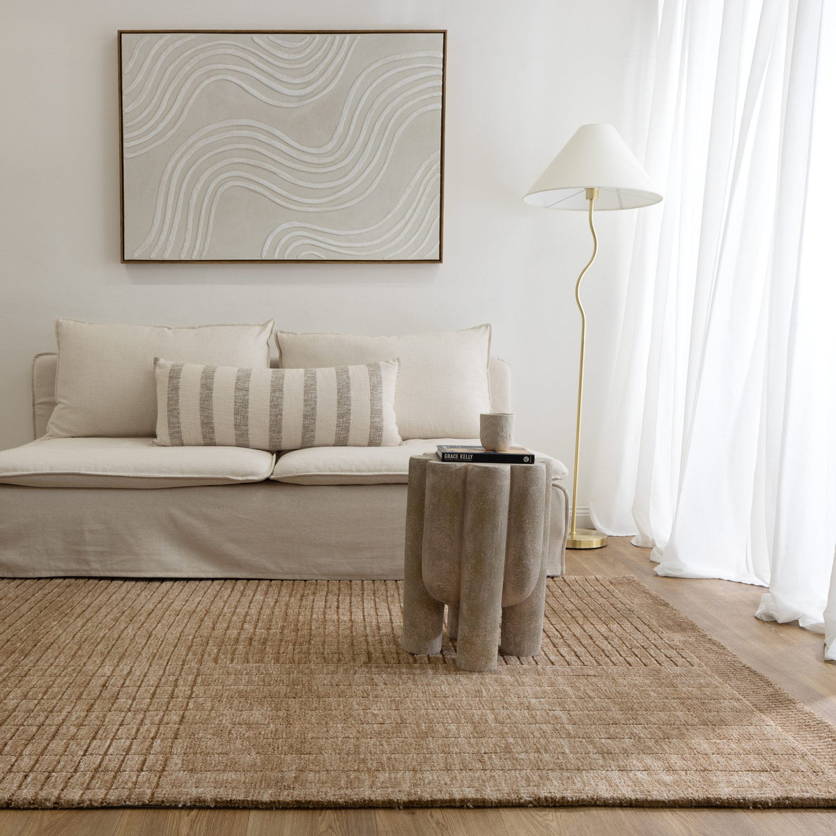 New York Caramel Beige Rug | Modern Rugs Belrose | Rugs N Timber