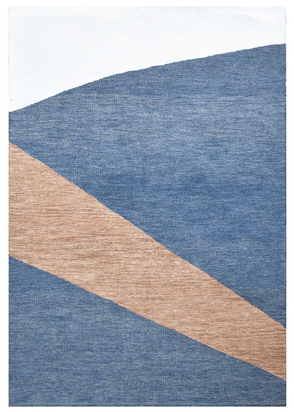 Riviera Blue Contemporary Rug | Wool Rugs Belrose | Rugs N Timber