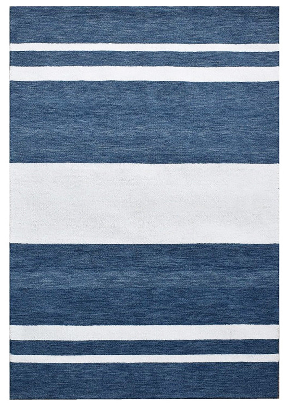 Riviera Blue Stripes Rug | Wool Rugs Belrose | Rugs N Timber