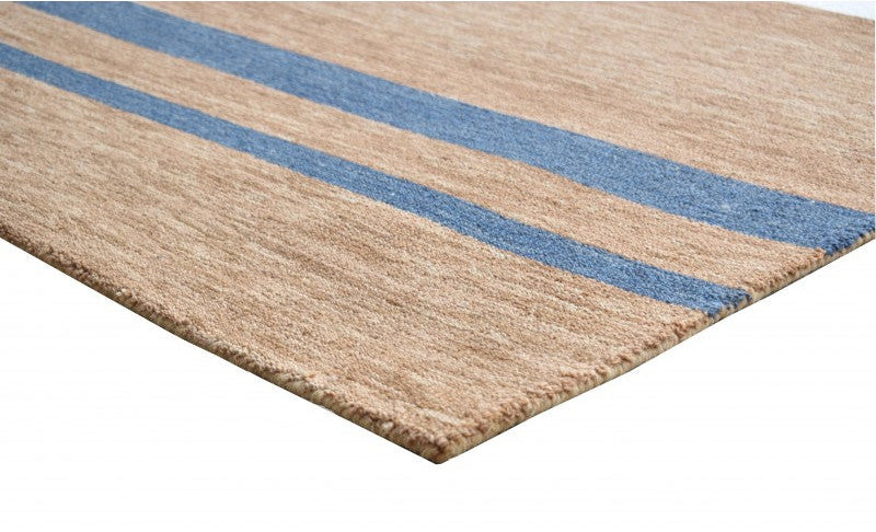 Riviera Tan Stripes Rug | Wool Rugs Belrose | Rugs N Timber