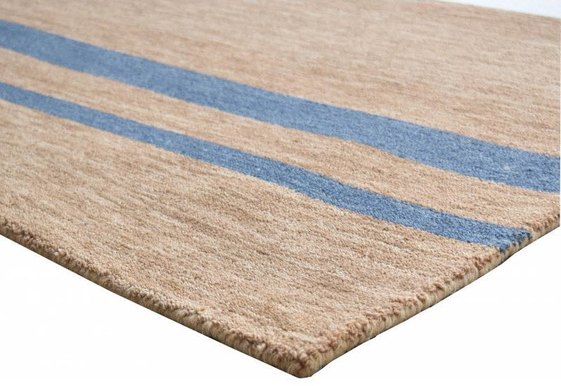 Riviera Tan Stripes Rug | Wool Rugs Belrose | Rugs N Timber