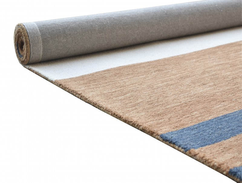 Riviera Tan Stripes Rug | Wool Rugs Belrose | Rugs N Timber