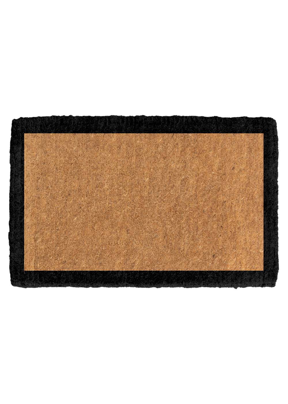 FM2 Premium Thick Coir Doormat - Black Border