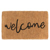 FM2 Premium Thick Coir Doormat - Black Welcome