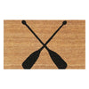 PVC Backed Coir Doormat - Black Oars