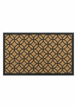 Acadia Faux Coir Doormat - Circles