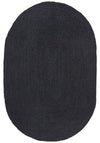 Isabella Black Jute Oval Rug