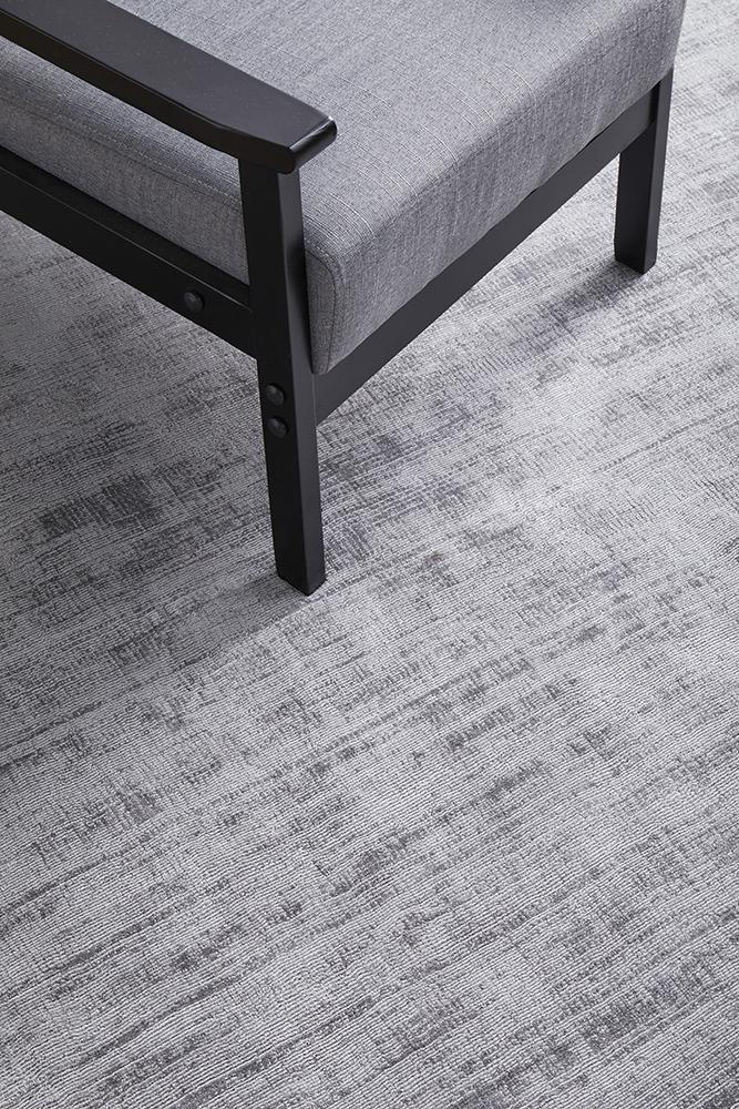 Sophia Grey Plain Rug