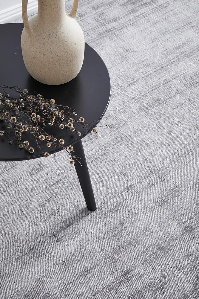 Sophia Grey Plain Rug