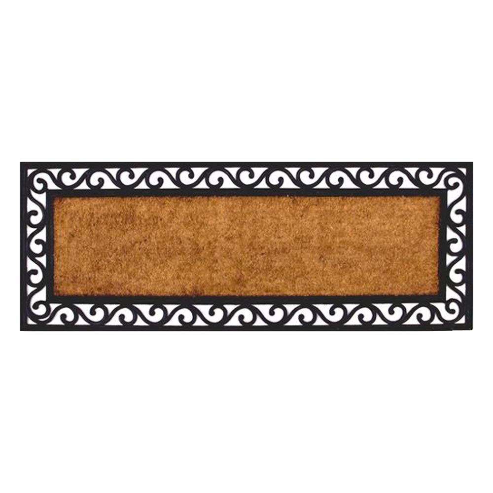 Castle Rubber Coir Double Doormat - Plain